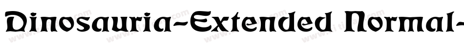 Dinosauria-Extended Normal字体转换